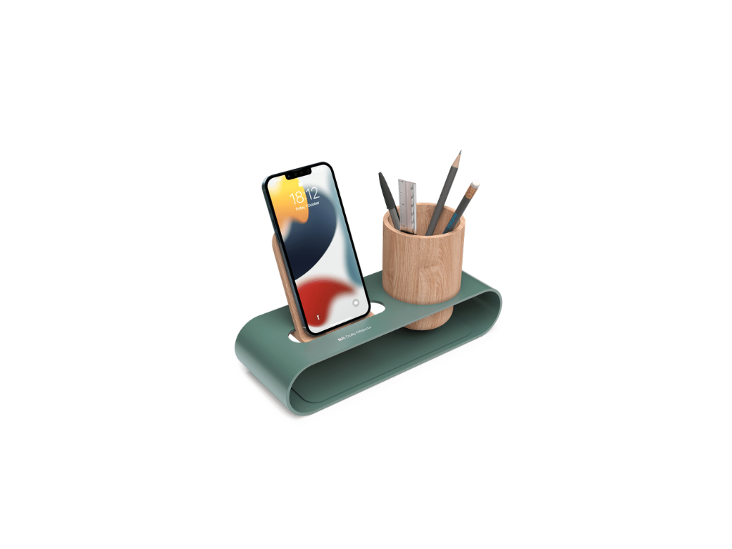 Cirque Phone and Pen Stand - Green