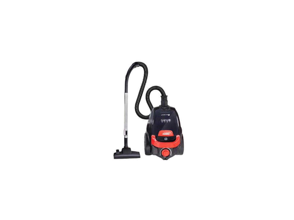 AGARO Icon 1600W Bagless Vacuum Cleaner with Suction Controller, Red & Black