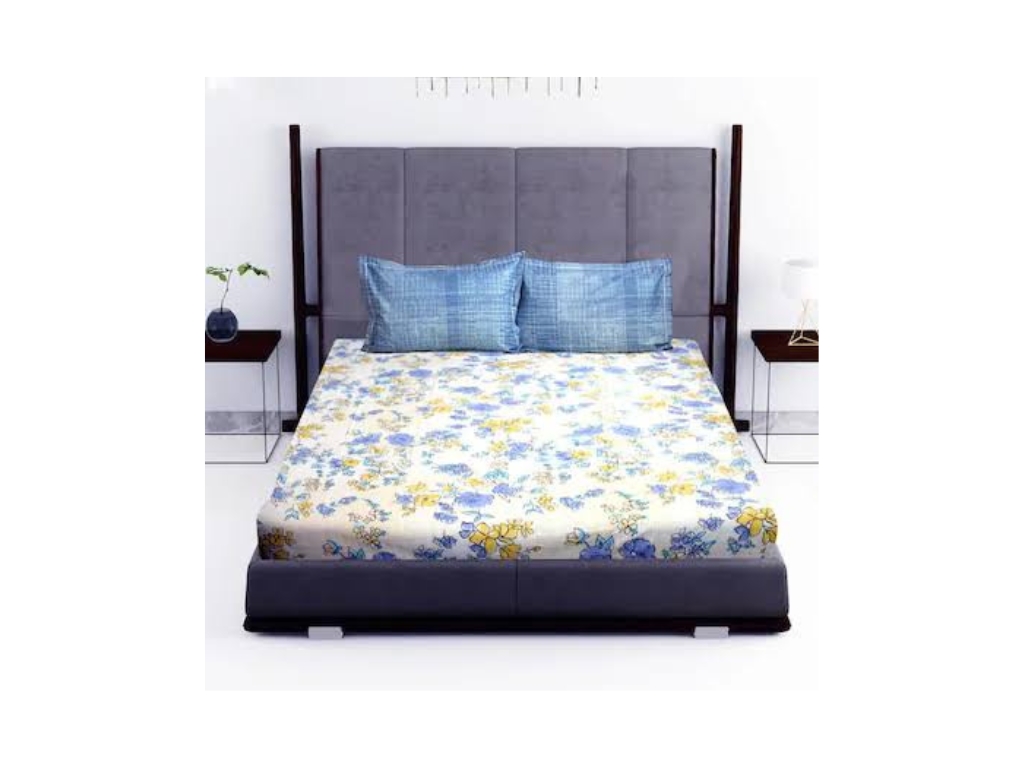 Cotton 210TC Floral Print 3-Piece Bedsheet Set
