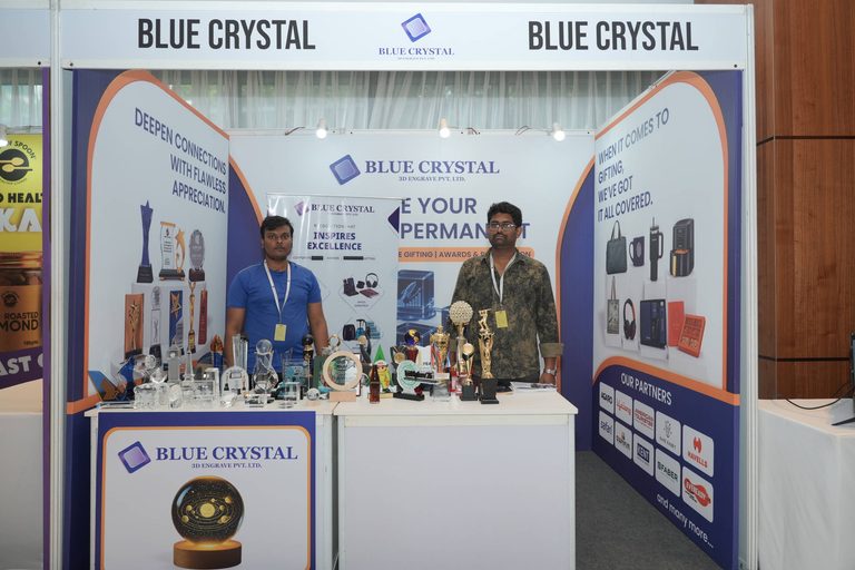 Blue Crystal at India Startup Week 2026: Creating Custom Trophies for the Startup Community